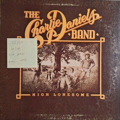 The Charlie Daniels Band High Lonesome Vinyl Record VG/G+ EPC34377 1976