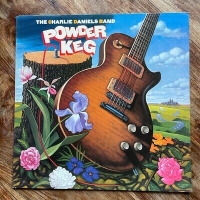 THE CHARLIE DANIELS BAND - POWDER KEG EX/NEAR MINT VINYL LP / DEMO COPY