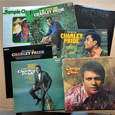 CHARLEY PRIDE - lot of 7 x original vinyl LP's in excellent condition - UK
