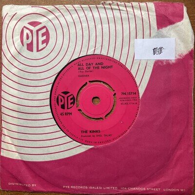 THE KINKS - ALL DAY AND ALL OF THE NIGHT - 1964 PYE
