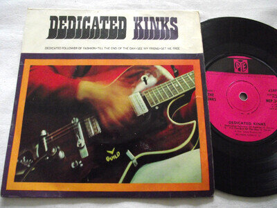 THE KINKS ~ DEDICATED KINKS ** 1966 UK PYE 7" EP