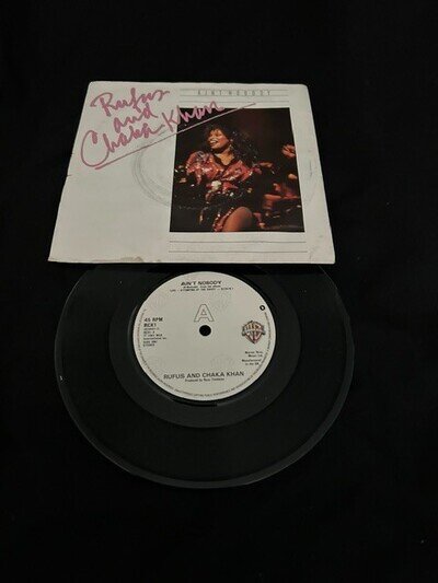 Rufus and Chaka Khan " Ain’t nobody" 7” VINYL SINGLE SOUL FUNK RCK1