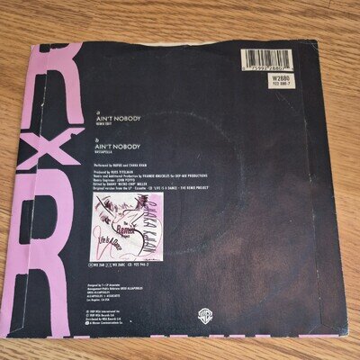 RUFUS & CHAKA KHAN - 7" SINGLE: AIN'T NOBODY (REMIX) *NEAR MINT*