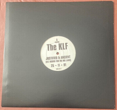 The KLF – Justified & Ancient 12" Vinyl UK 1991 KLF Communications – CHOC ICE 1