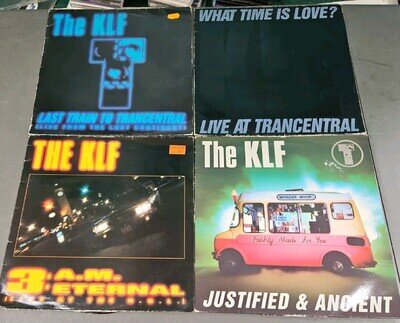 JOB LOT/BUNDLE OF 4 X THE KLF 12" VINYL SINGES ALL LISTED AND GRADED