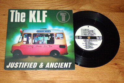 JUSTIFIED & ANCIENT - THE KLF - UK KLF COMMUNICATIONS - P/S - 1991.