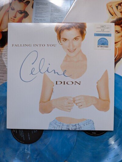 Celine Dion Falling Into You Glacier Blue Vinyl Reissue
