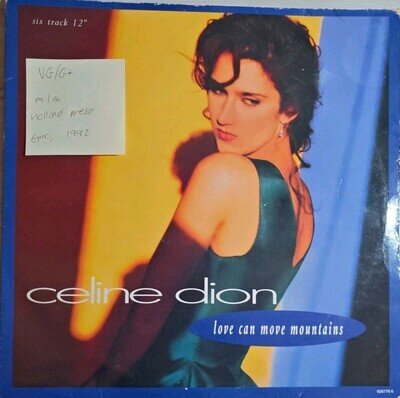 Celine Dion Love Can Move Mountains Vinyl Record VG/G+ 658778 1992