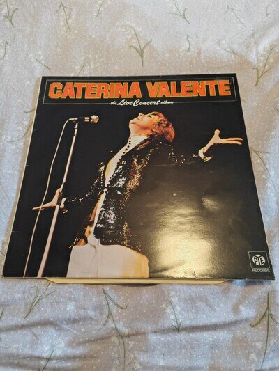 Caterina Valente Live Concert LP vinyl UK Pye 1976 NSPL18484 A-0X Damaged Sleeve