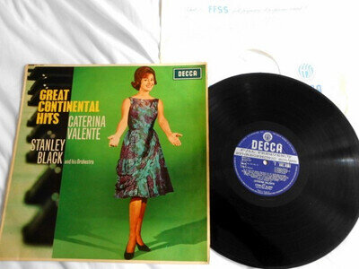 CATERINA VALENTE with STANLEY BLACK and his orchestra: GREAT CONTINENTAL HITS LP