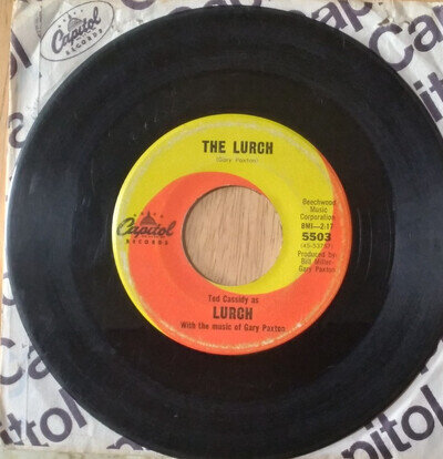 Ted Cassidy As Lurch The Lurch Rare Adams Family Capitol 5503 VG