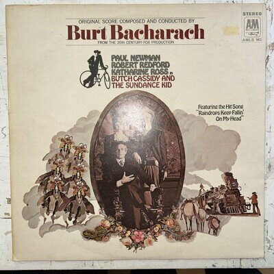 BUTCH CASSIDY AND THE SUNDANCE KID OST LP1969 A1/B1 STEREO BURT BACHARACH