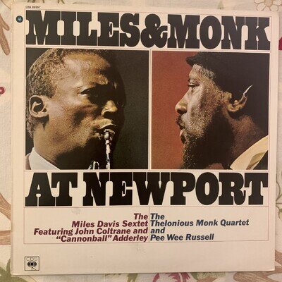 Miles & Monk At Newport (Vinyl, Holland 1964 CBS 85557) 2A-1/2B1 : NM/EX