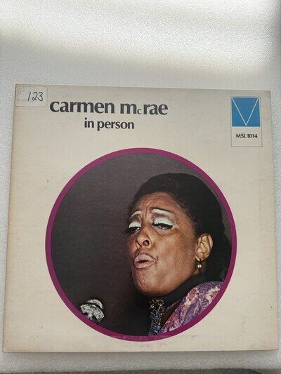 Carmen McRae In Person Vinyl LP