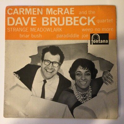 Carmen McRae & Dave Brubeck ‎– Strange Meadowlark - UK Fontana ‎EP– TFE. 17384