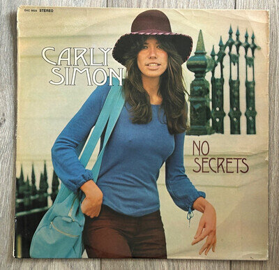 CARLY SIMON - 'No Secrets', 12" Vinyl LP, Elektra, 1972 FIRST PRESSING