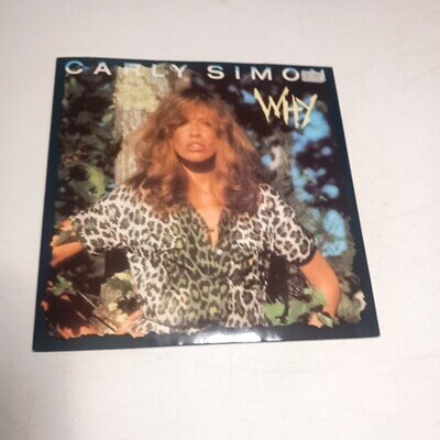 Carly Simon Why 1982 Single Black Vinyl WEA Records Chic Soundtrack 7 Inch