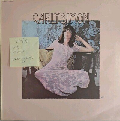 Carly Simon Self Titled Vinyl Record VG+/VG K42077 1971