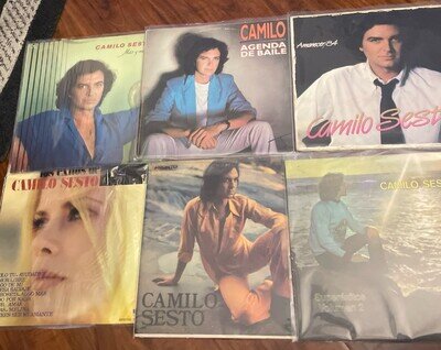 CAMILO SESTO RECORD LOT IMPORT SPAIN MEXICO COLOMBIA VINYL LP EX+