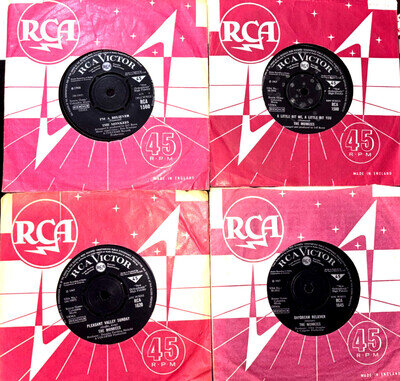 JOB LOT 4 X THE MONKEES 7" RECORDS (SEE TITLES BELOW) ALL DISCS IN EXC
