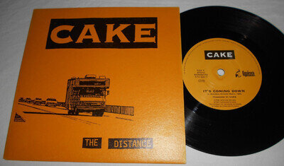 Cake The Distance 1997 7" Original 1st Press Mint- Capricorn It's Coming Down