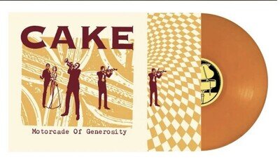 Cake ~ Motorcade of Generosity, Limited Clementine Vinyl Lp (New/Sealed)