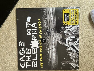 Cage The Elephant Live From The Vic In Chicago Yellow & Black Splatter LP New