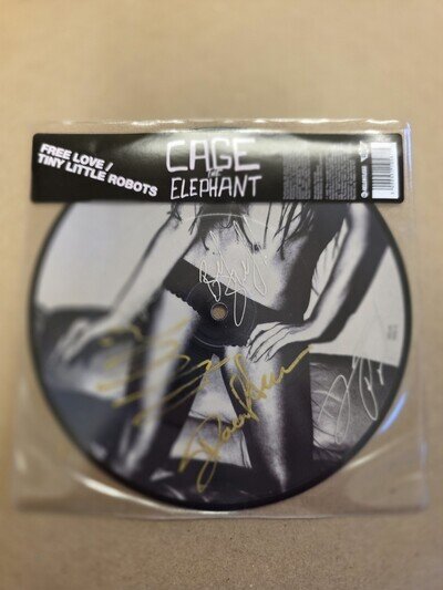 Cage The Elephant, Free Love 7 Inch Vinyl Picture Disc - Signed By Band