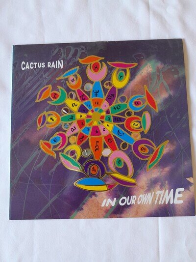 Cactus Rain in Our Own Time Vinyl Album 1991 10 Records DIX 96 Embossed Sleeve