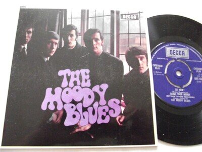 THE MOODY BLUES ~ THE MOODY BLUES ** UK Reissue DECCA 7" EP MINT-