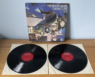 The Moody Blues Caught Live +5 Double Vinyl LP. London 2PS 690/1. LP’s VG+