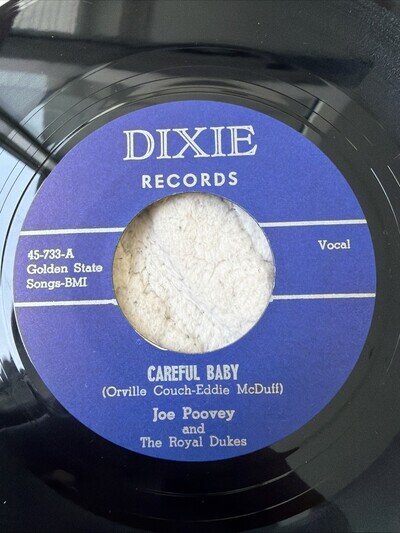 Joe Poovey And The Royal Dukes – Careful Baby / Move Around Reissue