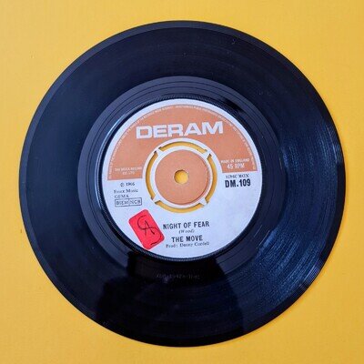 The Move Night of Fear 7" Vinyl Single 45 Record (Deram 1966). Mint Condition.