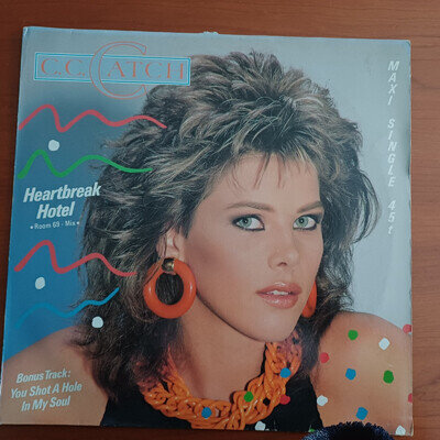 C.C. Catch Heartbreak Hotel - 3 Trk 12" Vinyl Single 1986 Eurodisco Gay Interest