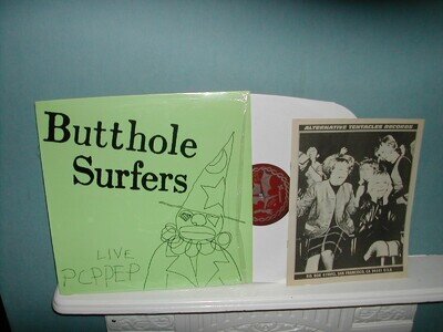 Butthole Surfers-Live pcpper EP 12" P/S 1984 inc alternative tenticles booklet