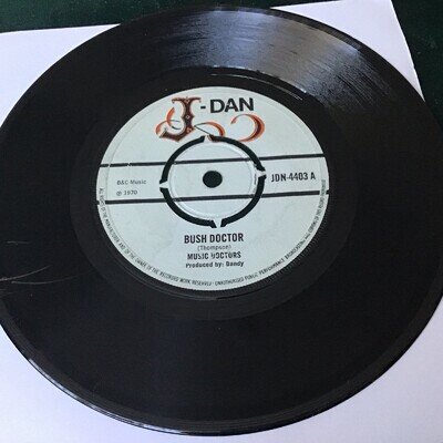 Music Doctors 7” Vinyl Single Record Rare Bush Doctor J- Dan JDN 4403 UK 1970
