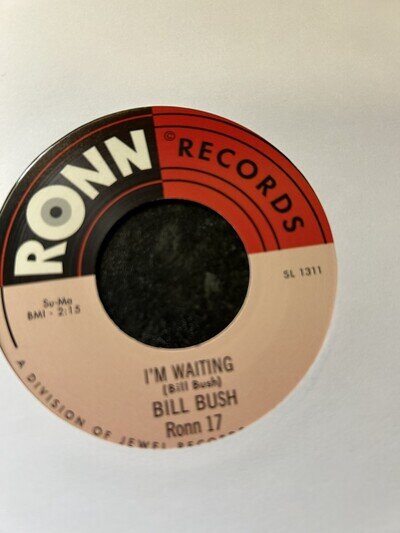 BILL BUSH-I'M WAITING--60s/70s NORTHERN SOUL/MOTOWN 45