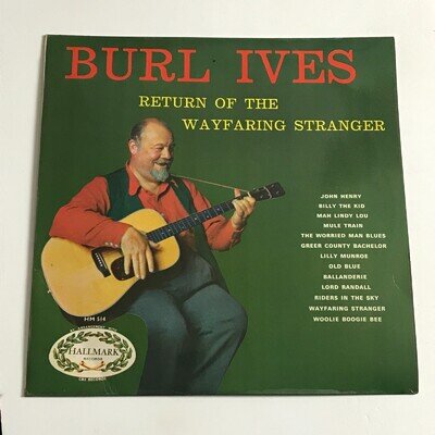 Burl Ives - The Return Of The Wayfaring Stranger LP Vinyl Record - HM 514 EX/VG+