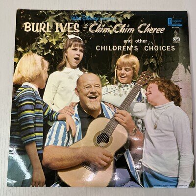 Burl Ives Chim Chim Cheree Etc 12"Vinyl LP Record 1970 Disneyland NEAR MINT