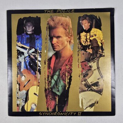 The Police Synchronicity II 7" Single Record Vinyl A&M Records 1983 VG+