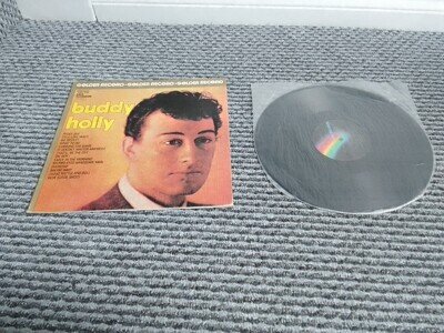 Buddy Holly Vinyl Records Golden Record EMI Belgium Pressing MCA Textured sleeve
