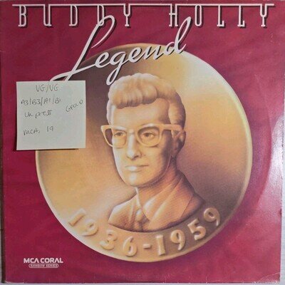 Buddy Holly Legend Vinyl Record VG/VG CDLM8021