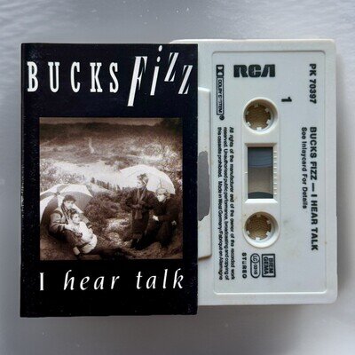 RARE Bucks Fizz - I Hear Talk - Cassette Tape. Includes talking in your sleep.￼