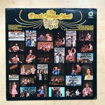 BUCK OWENS SHOW BIG IN VEGAS LP 1969 - NICE COPY - SMALL CORNER BUMPS USA
