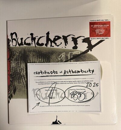 buckcherry - 15 Black And White vinyl lp & signed Autographed