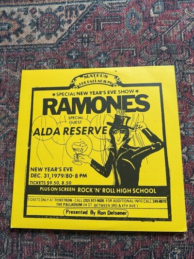 Ramones RSD Live 1979 Vinyl Record Limited Edition