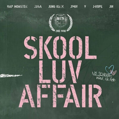 BTS [SKOOL LUV AFFAIR] 2nd Mini Album CD+115p Photo Book+Photo Card K-POP SEALED