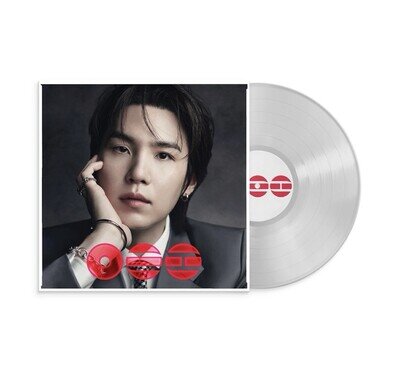 BTS ARIRANG 5th Album SUGA Clear Vinyl LP Record with Poster & Lyric Paper