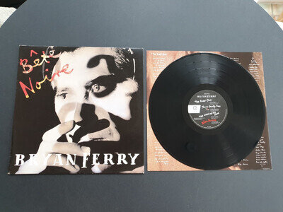 BRYAN FERRY - BETE NOIRE 1987 UK PRESS 12" VINYL RECORD LP EX/EX