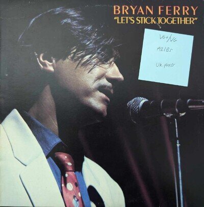 Bryan Ferry Let's Stick Together Vinyl Record VG+/VG 2302045 1976